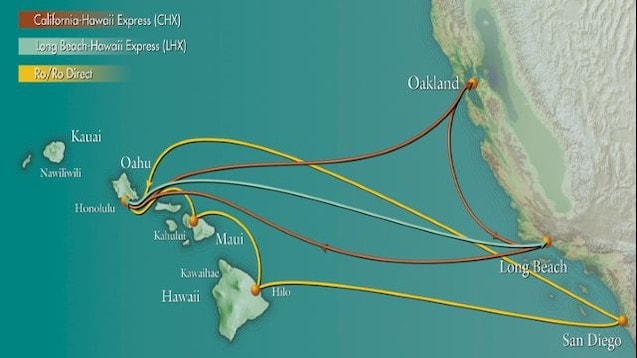 Hawaii ferry map