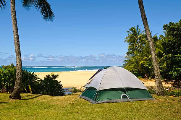 Beach Camping in Hawaii