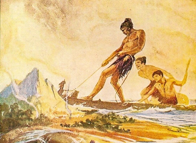 Maui a demigod in Hawaiian mythology