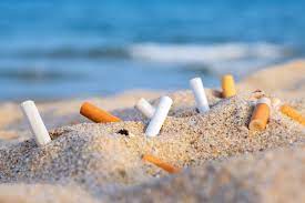 Smoking on the beach
