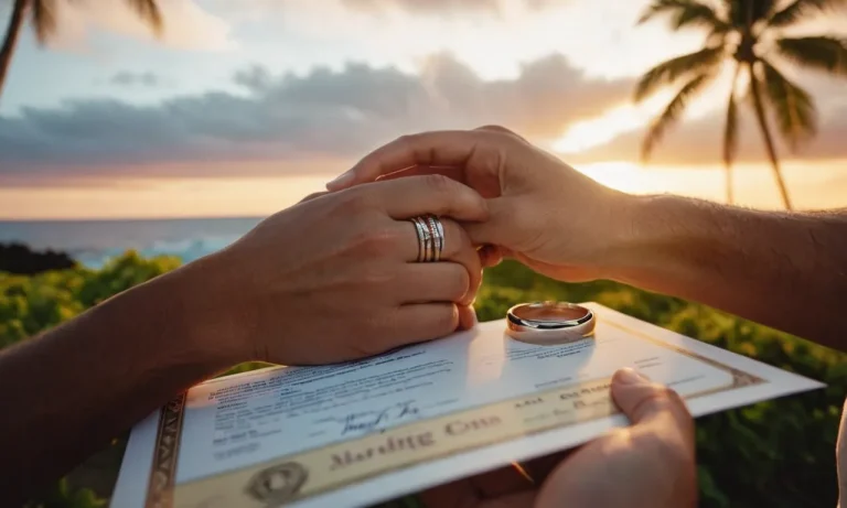 How To Get A Marriage License In Hawaii