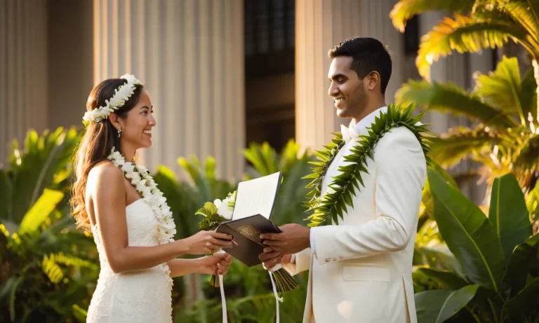 How To Get Married In A Hawaii Courthouse