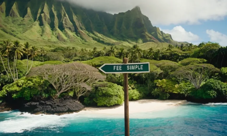 What Does Fee Simple Mean In Hawaii?
